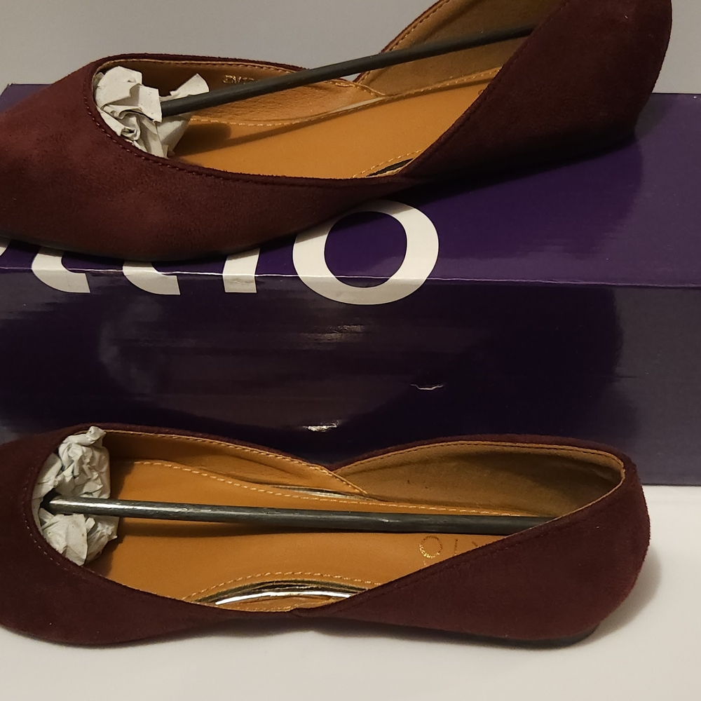Ollio Maroon/Burgandy Flats